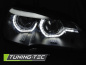 Mobile Preview: LED Angel Eyes Scheinwerfer für BMW X5 E70 07-13 schwarz